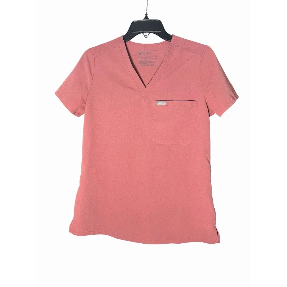 Figs Scrub Set XS Women's Mauve Pink Nursing Medical Technical Two Piece #M4-4